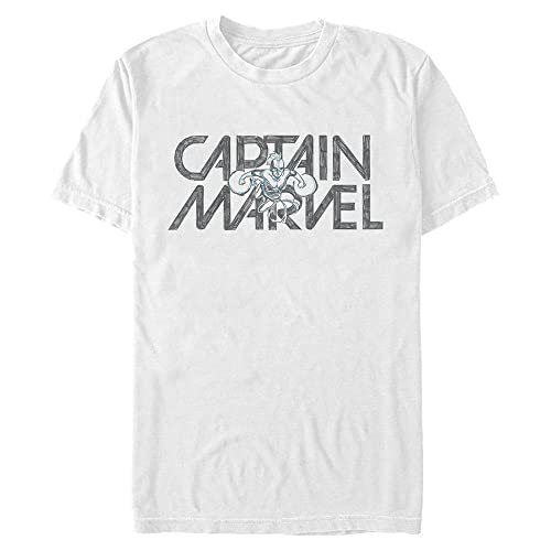 T-shirt Marvel homme grande taille 3XL en coton blanc coupe classique