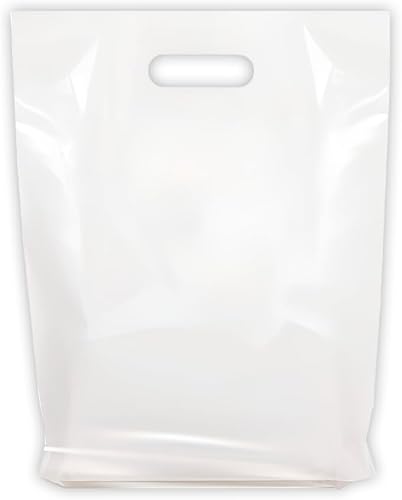 Bolsas de mercancía, asas troqueladas, resistentes, duraderas y resistentes a desgarros, perfectas para tiendas minoristas, boutiques o cualquier