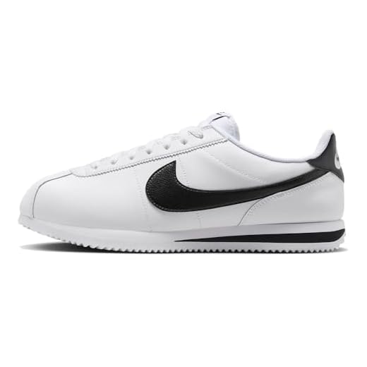 Nike Cortez, Sneaker Uomo, Bianco/Nero, 45 EU
