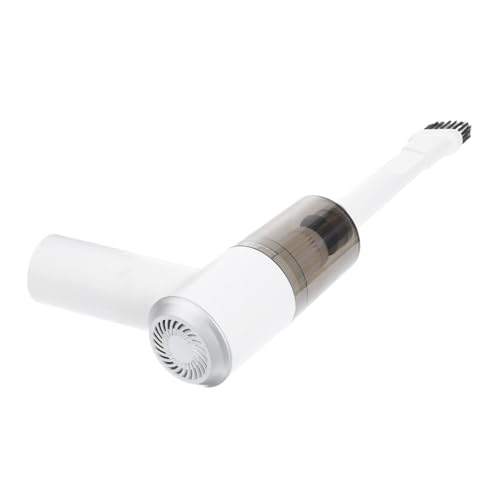 Gatuida Aspiradora Recargable Portátil Inalámbrica para Coche y Hogar, Tamaño Compacto, Cuerpo Blanco, Succión Potente, Depósito Transparente De Gran Capacidad, Uso Doméstico y Automotriz