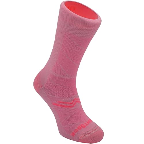 Wrightsock Coolmesh II calcetines con doble capa antiampollas rosa S