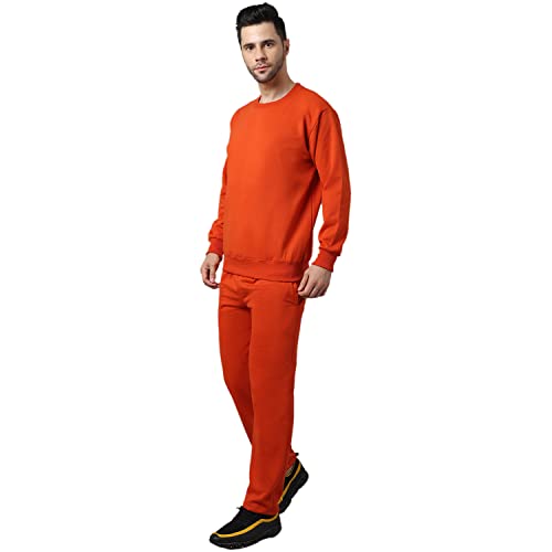 Image of Mack Jonney Fleece Solid Tracksuit Co-ord Set for Men- SW RN LOWER 02-P