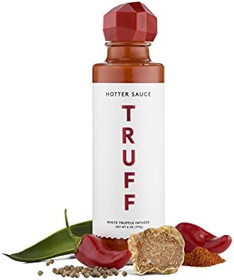 TRUFF Hot Sauce with White Truffle and JalapeƱo, More Heat and Agave Nectar, 6 oz