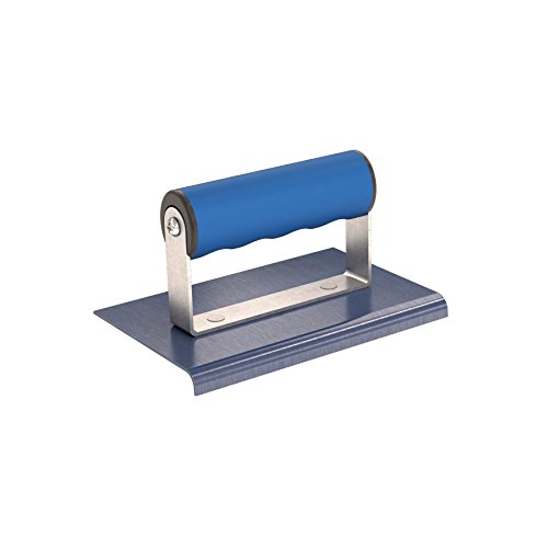 Bon 22-718 6-Inch by 4-Inch Blue Steel Sidewalk Edger, 1/4-Inch Radius 3/8-Inch Lip and Comfort Grip Handle