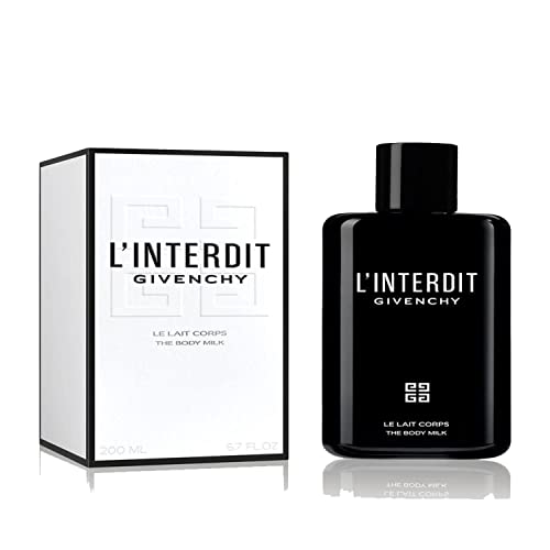 Fragancia de la marca Givenchy, body milk, L'Interdit The Body Milk 200 mililitros