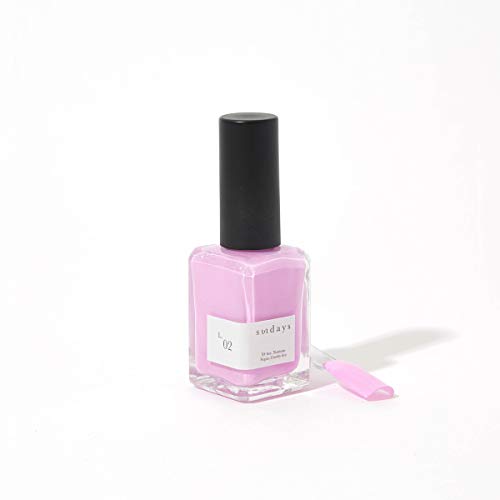 Sundays Non-Toxic Nail Polish, Glossy Shine Finish. L.02: Unicorn Pink, Long Lasting, Vegan & Cruelty-Free, 1.7 oz