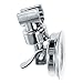 Tofficu Adjustable Suction Cup Shower Head Holder Bracket Durable Bathroom Shower Nozzle Mount Tool Installation Easy to Use Silver Finish for Convenient