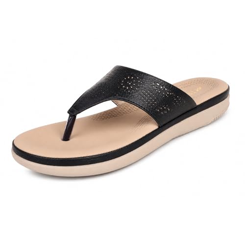 Image of TRASE Flats for Women Stylish | Lightweight Comfortable Slippers for Woman | Soft Sole Ladies Footwear for All Day Comfort