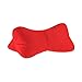 Oreiller Cervical, Oreiller en os 16 x 40 cm - os de Lecture, Lavable, Oreiller de Relaxation, Oreiller de Voyage Gaufre Rouge