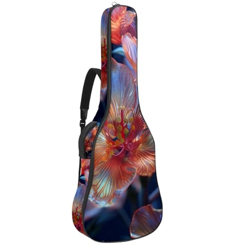 Housse guitare acoustique universelle multicolore 42.9" avec poches accessoires