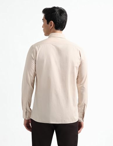 Image of Arrow Checked Slim Fit Mens Formal Shirt - Cotton, Breathable & Comfortable, Full Sleeves Shirts for Men