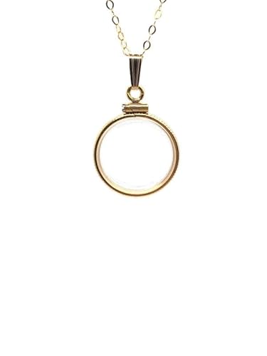 TimeTalentNTreasures Empty Customizable 18mm Handmade 14k Gold Filled Shaker Locket,