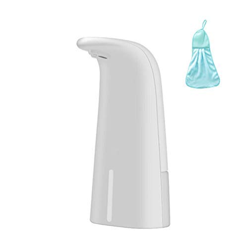 Distributeur de Savon Automatique Distributeur de Savon Liquide Capteur Infrarouge sans Contact pour Salle de Bains, Cuisines Restaurant Mini Savon Liquide Distributeur(Serviette Blanche et Main) Cover