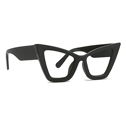 Image of Retro Cat Eye Blue Light Blocking Reading Glasses For Women Men Oversized Anti Anti Glare UV Eyewear (black, 4.50, multiplier x)