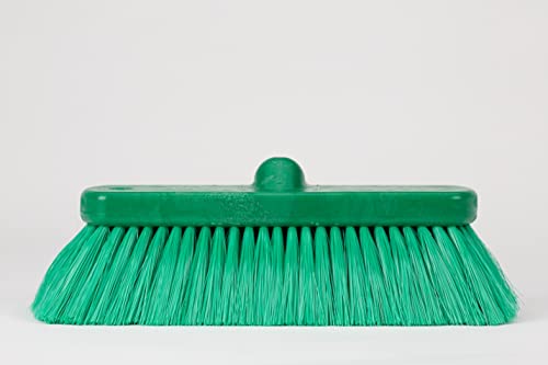 Image of SPARTA 41278EC09 Flo-Thru Plastic Wall Scrub Brush, Equipment Brush With Soft Nylex Bristles For Industrial Kitchens, Hospitals, Commercial Cleaning, 4 Inches, Green