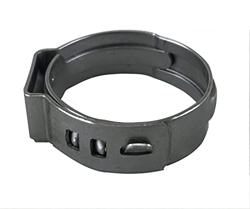 Oetiker 16702498 Stepless Ear Clamp, One Ear, 7 mm Band Width, Clamp ID Range 16.6 mm (Closed) - 19.8 mm (Open) (Pack of 5)