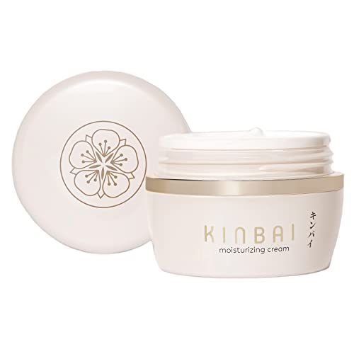 Kinbai – Moisturizer, Face Cream | Skincare Made in Japan | Hydrating Day and Night Cream for Dry and Sensitive Skin | Cruelty-Free, Clean Beauty, Dermatologically Tested | Collagen Boosting Peptides