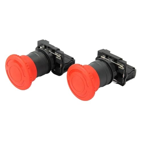 Bouton poussoir coup de poing XB5-AS542 22mm pour coupure instantanée 1NC