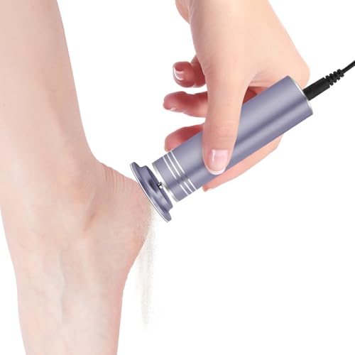 Removedor eléctrico de callos de pies, velocidad ajustable, máquina electrónica de eliminación de piel dura con 60 discos de papel de lija reemplazables (gris) Removedor eléctrico de callos de pies, velocidad ajustable, máquina electrónica de eliminación de piel dura con 60 discos de papel de lija reemplazables (gris)