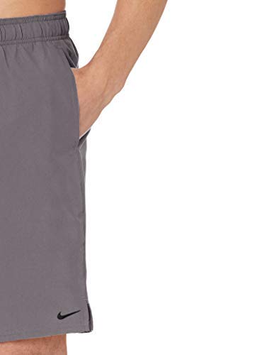 Nike Swim Men's Standard Solid Lap 9" Volley Short Swim Trunk, Gunsmoke, Medium #TOP1
