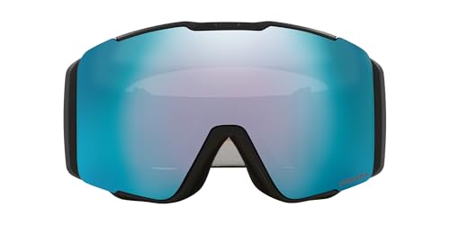 Oakley Line Miner Pro Low Bridge Fit Snow Goggle, Matte Black Strap w/Prizm Snow Sapphire Iridium Lens, Large