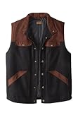 Boulder Creek by KingSize Men's Big & Tall Multi-Pocket Vest - 3XL, Black