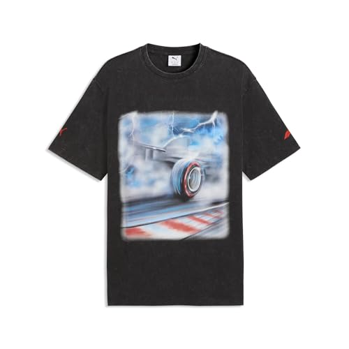 PUMA T-Shirt décontracté F1 Tyre pour homme en coton noir