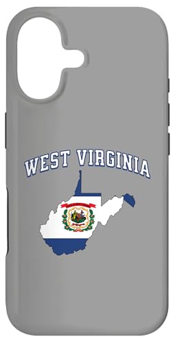 Carcasa para iPhone 17 Código de área de la Bandera del Mapa de Virginia Occidental 304 Mountain WV Born Raised