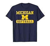 Michigan Wolverines Softball Navy Officially Licensed T-Shirt