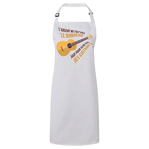 Tablier Cuisine Premium Guitare en Coton Robuste et Élégant