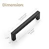 Ravinte 30 Pack 5 Inch Kitchen Square Cabinet Handles Matte Black Pulls Drawer Hardware for Cabinets Cupboard #2