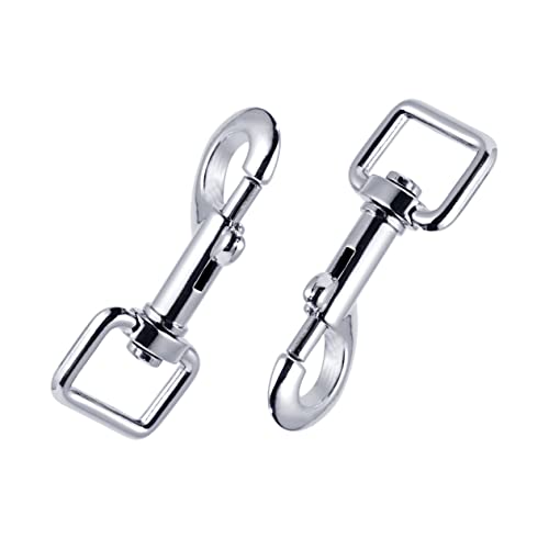 10pcs Swivel Snap Hook Bolts Lanyard Key Fob Heavy Duty s Hooks Dog Collar Single Ended Snap Clips Heavy Duty Keychain Pet Leash Hooks Key Hook Clip Pet Buckle Hook Metal Silver VILLFUL