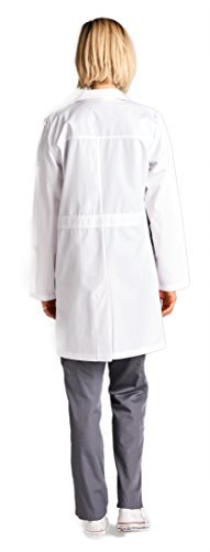 Dagacci Medical Uniform 35" Unisex Lab Coat White Xs To 2Xl (2Xl) #TOP1