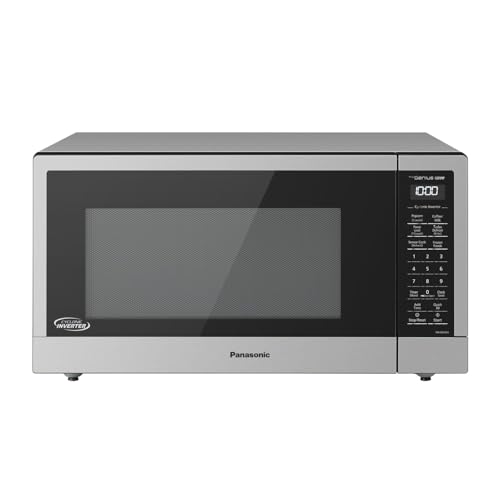 Image of Panasonic NN-SN76LS 1.6 cu.ft Cyclonic Inverter Countertop Microwave Oven 1250Watt Power with Genius Sensor Cooking, 19.44"D x 21.88"W x 11.94"H, Stainless Steel
