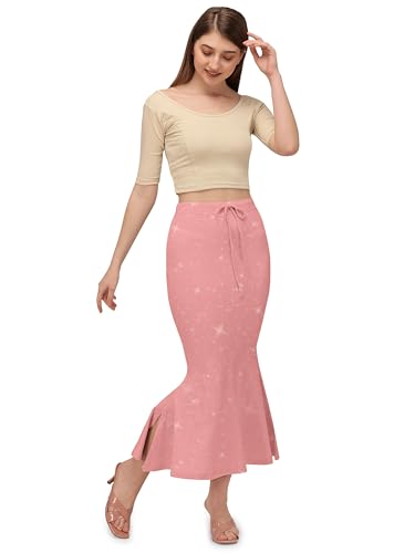 Image of Mehrang Stretchable Shimmer Saree Shapewear Petticoat for Women, Skirts for Women,Shape Wear Dress for Saree
