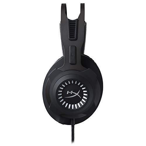 HyperX Gaming Headset Cloud Revolver para PC e PS4, Preto e branco glide