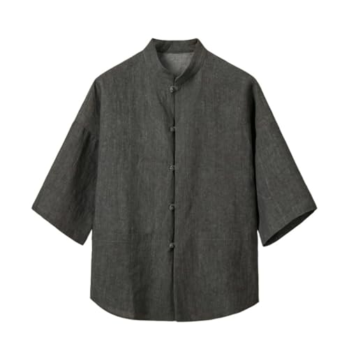 Chemise d'été homme style chinois finitions grenouille coupe fluide premium