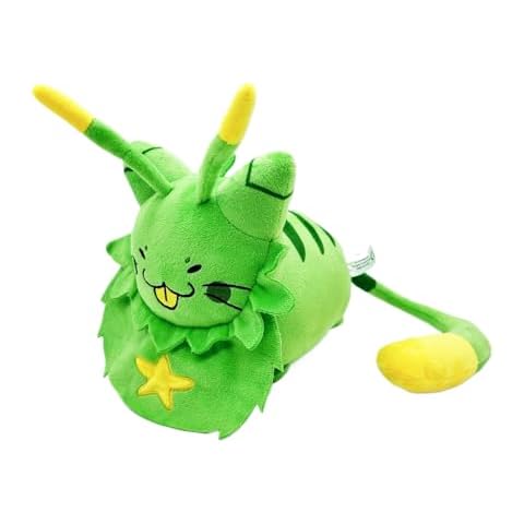 Shopular Gnarpy Regretavator Plushie Green Alien Cat Gnarpy Plush Toy Furry Stuffed Plushies Doll Figure Game Cosplay Cute Kids Fans Gift 9.1" Cover