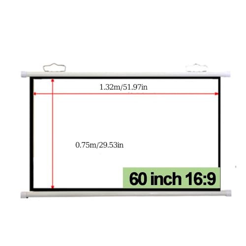 Pantalla de proyector manual 72 pulgadas 16:9 miniatura 7