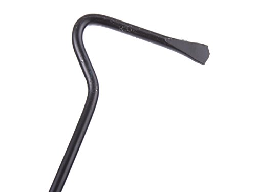 Kaminbesteck Set 2- teilig: Schürhaken & Aschekratze 60cm- Feuerhaken und Glutkratze mit Holzgriff, Ofenbesteck Schwarz für Kaminofen, Herd & Grill, Robustes Stahl Zubehör-3