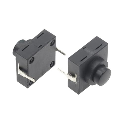 Interruptor de llave pulsador on-off de 12x12x9,4mm microinterruptor de botón con enganche para PCB 2