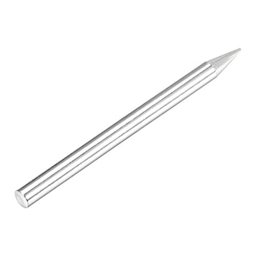 Image of uxcell 4.5x68mm Lead-free Soldering Iron Tip Replacement Solder Conical Tip 40W Welding Equipment for Soldering Silver 3pcs