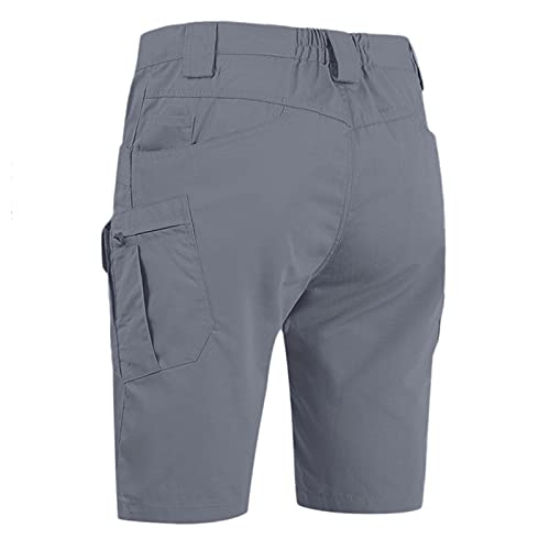 Bermuda Cargo Holgada para Hombre Gris Casual miniatura 2