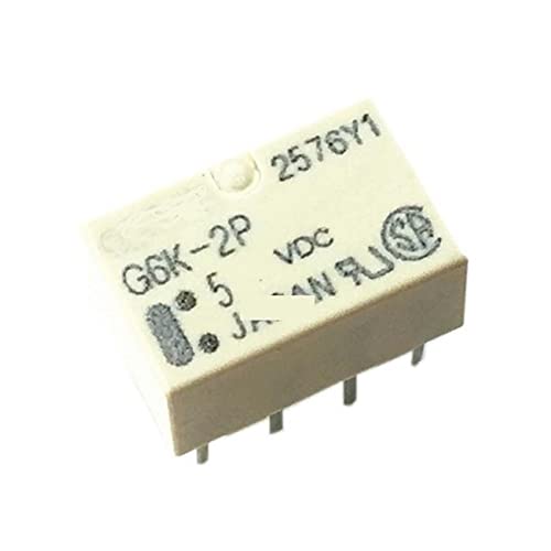 Relais G6K-2P 12VDC DIP 5 pièces pour circuit imprimé électronique