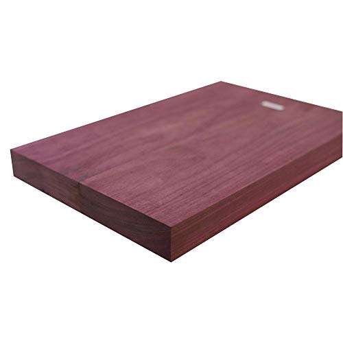 Exotic wood zone's Electric Guitar Body Blank Wood 21"x14"x2", 3 piece, Variety of Exotic Luthier Wood to Choose From (Purpleheart)