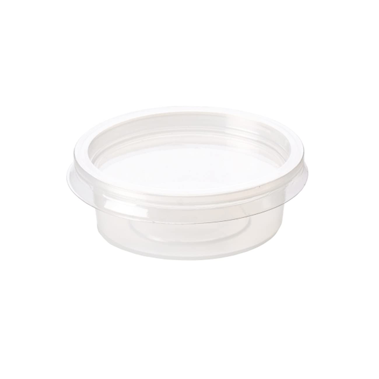 Max Solutions Plastic Round 2Oz Sauce Containers With Lids Reusable Clear Sauce Pots Perfect For Food Prep Deli Small Dips And Salads And Cereal (2000)