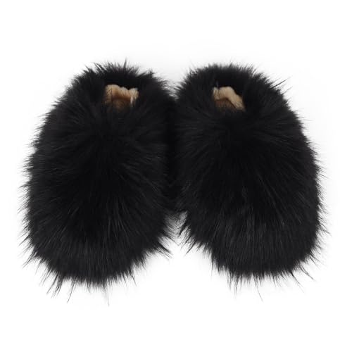 ZSGYCHCY Women's Winter Faux Fur Slides House Slippers Fluffy Sandals Furry Slide Indoor Outdoor
