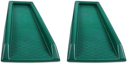 GEOBIN Yardfully Downspout Splashblock, Green 2 Pack