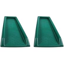 GEOBIN Yardfully Downspout Splashblock, Green 2 Pack