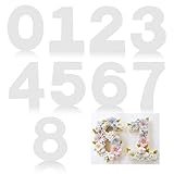 Lot de 9 Moules à Number Cake Grand Format 10 Inch (25cm), Moules Chiffres de 0 à 8 pour Gâteau, Patron Réutilisable pour Pâtisserie Professionnelle, Gabarit Number Cake pour Mariage, Anniversaire